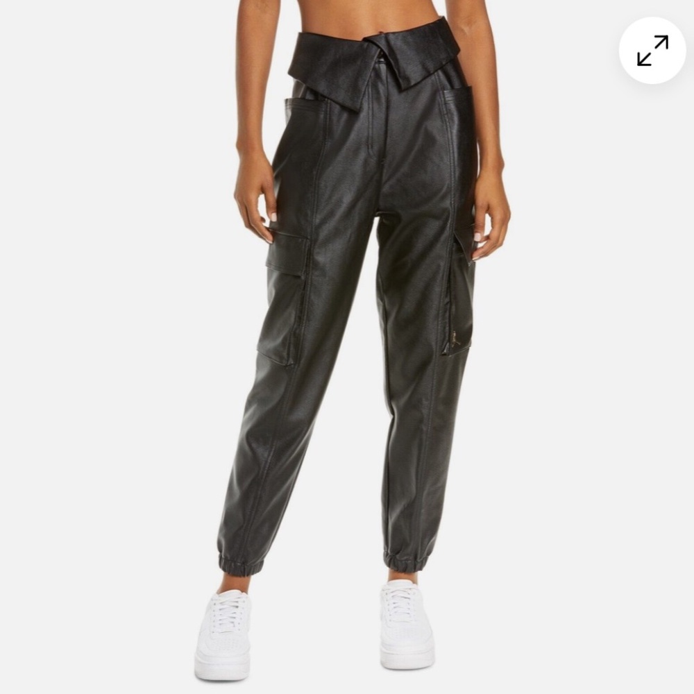 Air Jordan Faux Leather Utility Pants XSmall